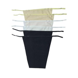 Pomwame 6-Pack Bra to Cami Converters Adjustable Snap-On Modesty Covers for Women Seamless Layering Cleavage Control (UK, Alpha, One Size, 14XL, Regular, Regular, 2Black + 2White + 2Beige)