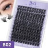 Extensiones De Pestañas B02 B&q Clásicas Bq lash Pestañas Voluminosas