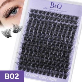 Extensiones De Pestañas B02 B&q Clásicas Bq lash Pestañas Voluminosas 8-18mm Longitudes Mixtas Curvatura D bqlash Pestañas BQ