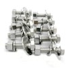 (10 Sets) 1/4-20x1" Stainless Steel Hex Head Screws Bolts, Nuts,