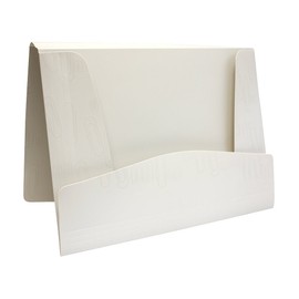 Oxford F740 Fólder Portadocumentos Polipropileno Triple Solapa Cierre Elástico, Tamaño Carta, Color Blanco