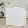 VEVOR Reception Desk, 46 Inch Rectangular Front Counter Table, Office