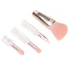 4 in 1 Makeup Brush Simple Elegant Portable Transparent Handle
