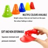 20 Plastic Training Cones,Plastic Obstacle Cones,Sports Field Markings,Suitable for Football,Ice