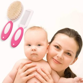 Baby Hair Brush Comb Set,3 PCS Baby Toddler Bath Milky Cap Comb Cradle Cap Brush Baby Brush Soft Bristles Ideal for Cradle Cap Perfect Baby Registry Gift