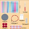 Mdoker 13 Pairs of Aluminum Circular Knitting Needles Set w/Case