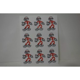 ELECTOLITE HARD HAT DECALS Reddy Kilowatt PG&E HARD HAT DECALS NINES. 9 PER-SHEET HEAD ONLY OR FULL BODY