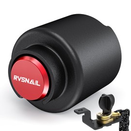 【2026 Upgraded】 Trailer Hitch Locks Fit 2 Inch Coupler with Drainage Hole, Heavy-Duty Anti-Theft Steel Hitch Locks, Trailer Coupler Lock for RV, Trailer, Boat, Pickup