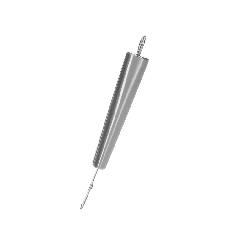 Westmark Zitronenschaber/Zestenreißer mit Kanneliermesser, Länge: 17,5 cm, Rostfreier Edelstahl, Glory,
