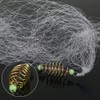 Focket Fishing Net, 4Pcs Copper Spring Net with Luminous Beads