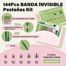 Kit De Extensiones De Pestañas Raíces Invisibles Ky Fairy