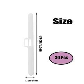 30 Pack Vertical Blind Top Hangers,Vertical Blind Top Hangers Double Hole Plastic Slat Top Holders Vertical Blind Accessories,Retainer Holder Vertical Blind Repair Kit (89mm)