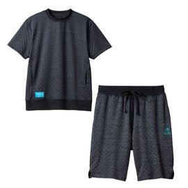 [コラントッテ] 半袖 リカバリーウェア 上下セット レスノ RESNO MAGNE リカバリーウェアPLUS 杢グレー XLサイズ メンズ レディース