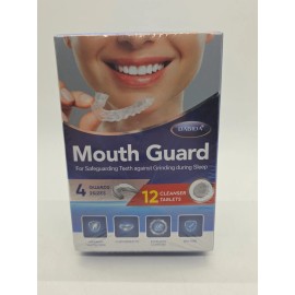 Dabida Grinding Mouth Guard for Sleep 4 Pieces & 12 Cleanser Tablets New - Exp-11/2026