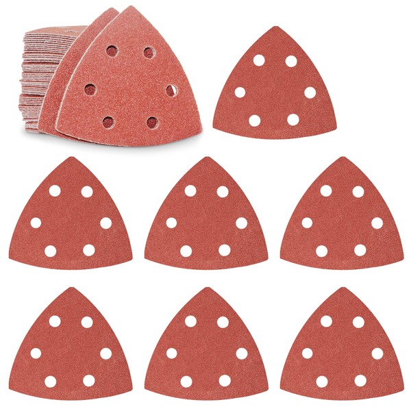 FEIHU Delta Sandpaper Triangular Sander, Pack of 60 Sandpaper for
