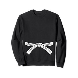 Judo belt white belt Judo 6th Kyu Obi, Jiu-Jitsu, Aikido Sweatshirt