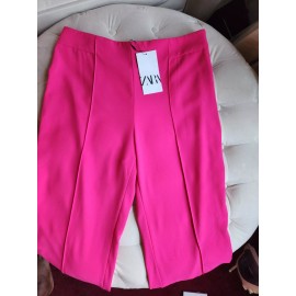 ZARA long flowy Pant neon Fuschia various Size L BNWT
