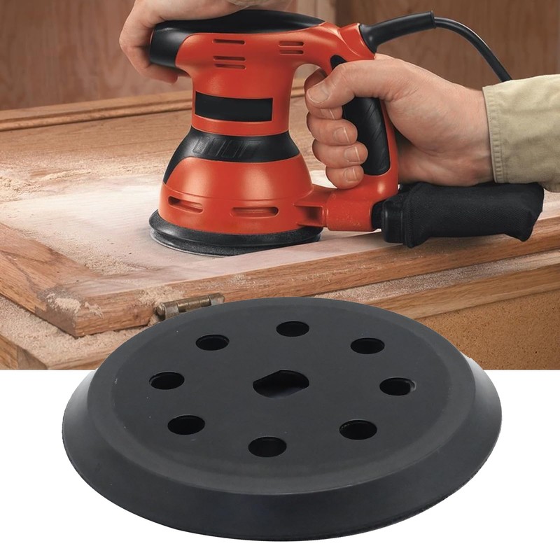 Ollanoos 125mm Sander Backing Pad Replacement Kit, 8 Holes Sanding