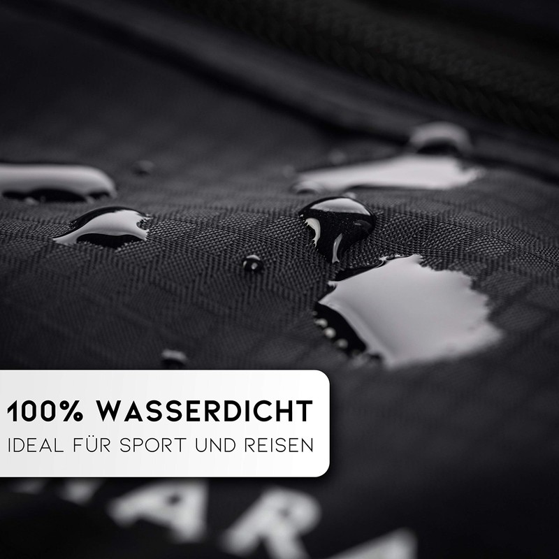 Flat RFID Bum Bag, black, money belt