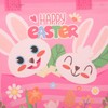 JOINPAYA 4pcs Easter Tote Bags: Reusable Bag Bunny Easter Egg