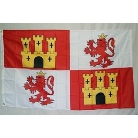 Spain Lions and Castles Flag SuperPoly 3x5 Flag by RFCO