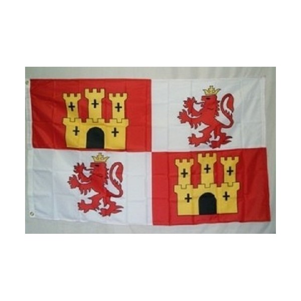 Spain Lions and Castles Flag SuperPoly 3x5 Flag by RFCO