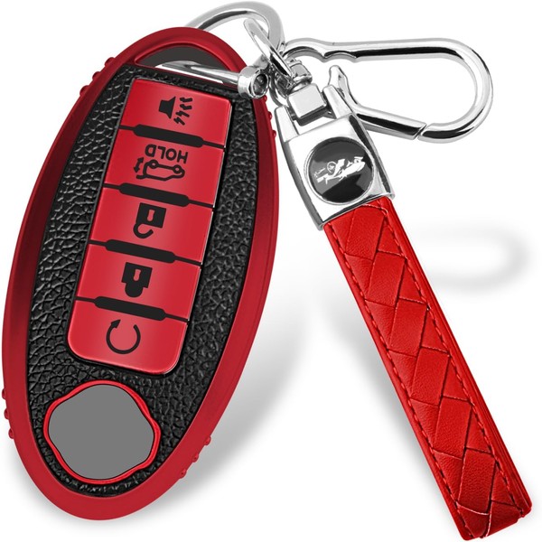 MILD EAST for Nissan 4/5 Button Key Fob Cover, Premium