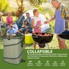 YUDI & GARDEN 46 Gallon Square Collapsible Yard Waste Containers,