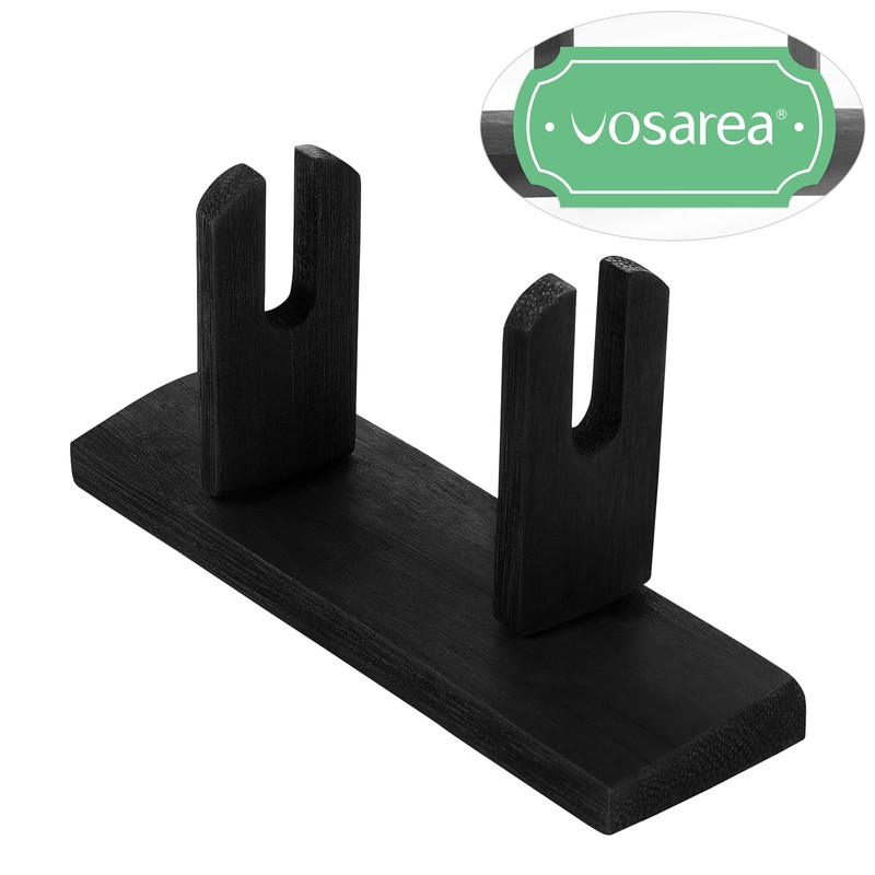 VOSAREA Bamboo Japanese Folding Fan Stand Holder Handheld Fan Display