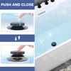 Matte Black Universal Tip Toe Tub Stopper Replacement, Pop Up