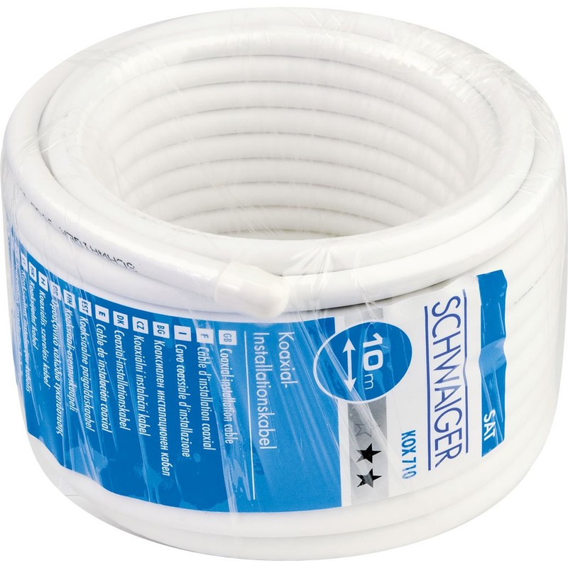 Schwaiger KOX710 052 Satellite Coaxial Cable White