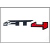 AT4 Door Emblem in Black & Red for 2019-2024 GMC