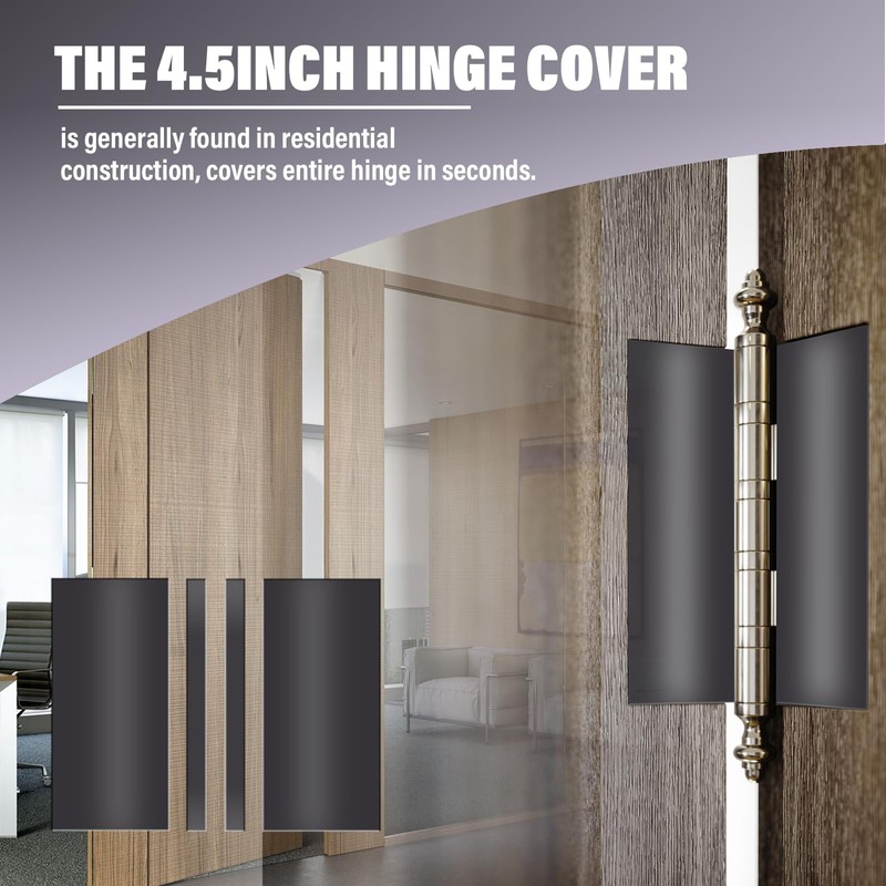 30Pack 4.5" Door Hinge Masking, Magnetic Door Hinge Covers for