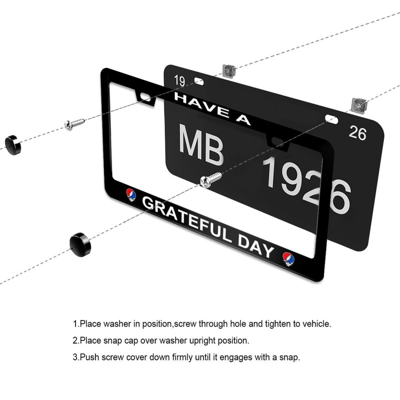 Have A Grateful Day License Plate Frame, Weatherproof Car Accessories