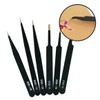 Stainless Steel Precision Tweezers 6-Piece Set Plastic Model Assembly Tool Gundam Curved Tweezers / 스텐 정밀핀셋 6종세트 프라모델조립도구 건담곡선집게