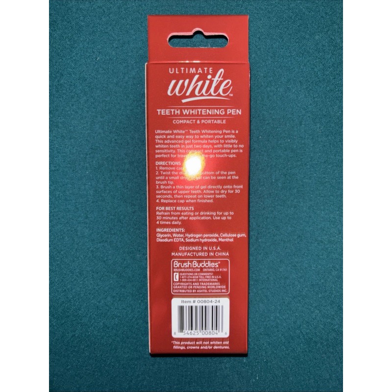 Ultimate White Portable Teeth Whitening Pen, Kit, Oral Care, Stain