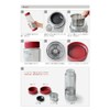 Vitantonio Twistea [Red/VTW-10] Tea Bottle with Tea Strainer