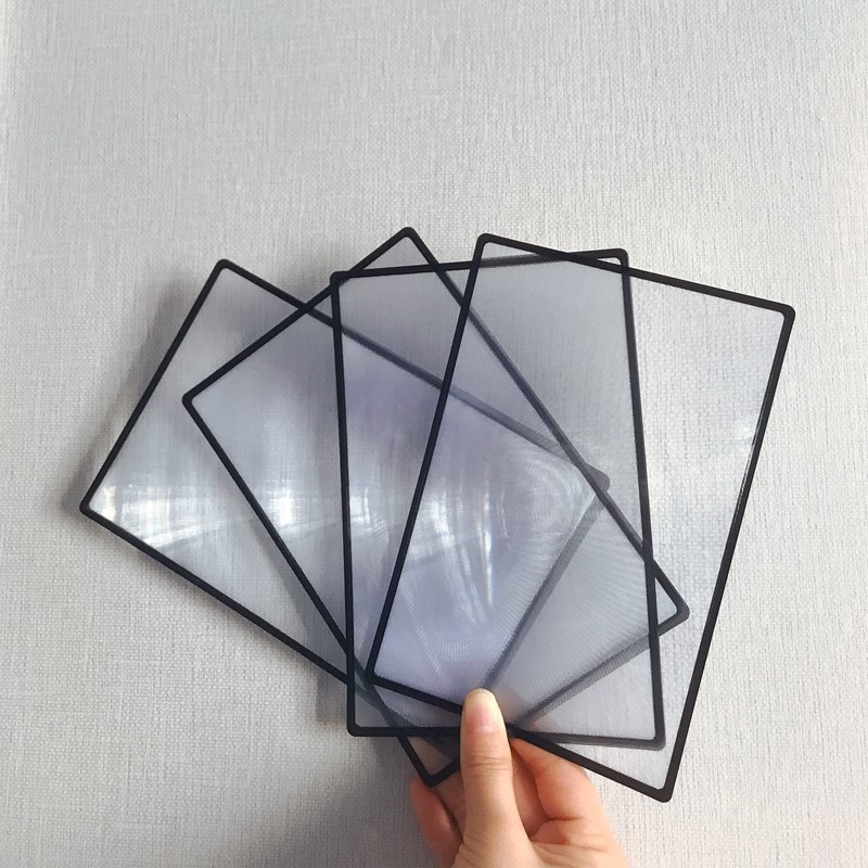 4pcs Page Magnifier for Reading, 3X Magnifying Lens Sheet/Bookmark Flat