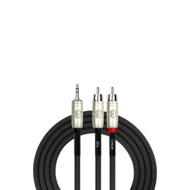 Kirlin 6 Feet 3.5mm Stereo Plug to Dual RCA Plug Y-Cable