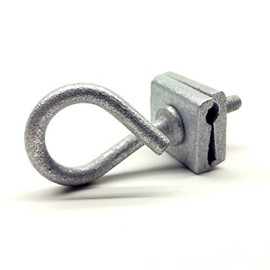 (20-Pack) Q-Span Suspension Clamp Mid Span Aerial Drop Cable with Hook and Hex Nut Galvanized Steel