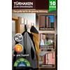 4smile Door Hooks for Hanging, Colour Black, Set of 10