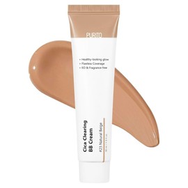 PURITO- Cica Clearing BB Cream #23 Natural Beige 1 fl.oz / 30ml, crema BB vegana, base, sin crueldad animal