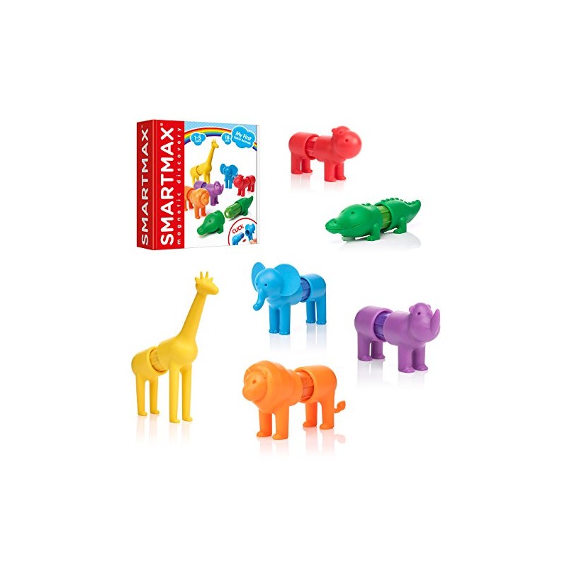 SmartMax My First Safari Animals STEM Magnetic Discovery Building Set
