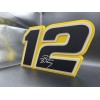 Ryan Blaney 12 Logo Sign Display | 3D Wall Desk