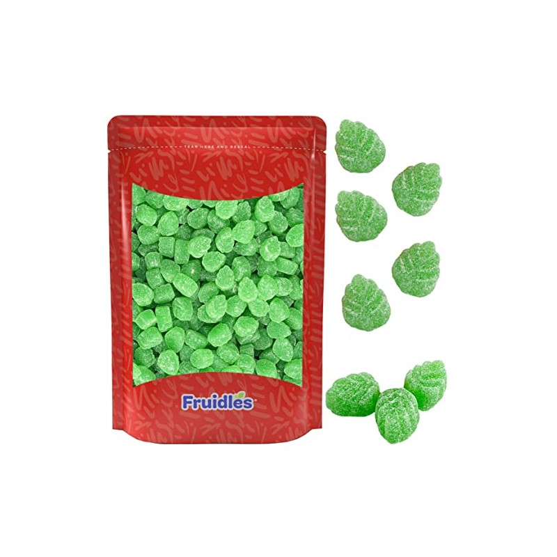 Fruidles Spearmint Leaves, Delicious Gummy Jelly Candy, Gluten-Free, Fun and