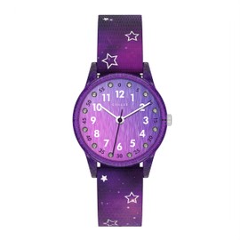 Cander Berlin MNA 4030 G Children's Watch 3 ATM Waterproof Children Girls Stars Analogue Purple, Sporty, childlike
