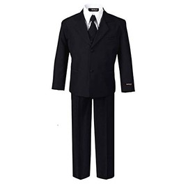 US Fairytailes Formal Boy Black Suit from Baby to Teen (16)