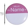Reusable Nametag Pinback Buttons - 58mm (2.25in) - 10 per