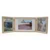 Smiling Art Foldable Photo Frame for 3 Landscape and Portrait