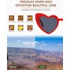 CULEB 2 Pairs of Heart Sunglasses, Trendy 90s Retro Heart